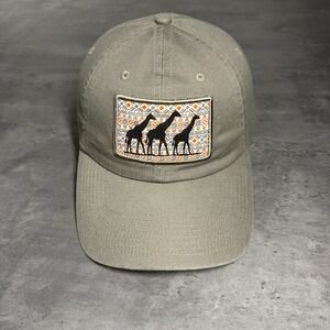 African Safari Hat Giraffe Gray Orange‎ Blue Patch Trucker Outdoor Western Indie